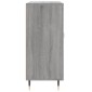 vidaXL Ντουλάπι Γκρι Sonoma 90 x 34 x 80 εκ. από Επεξεργασμένο Ξύλο
