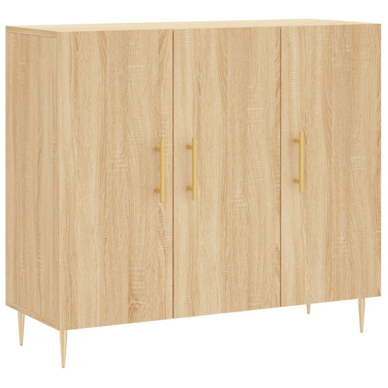 vidaXL Ντουλάπι Sonoma δρυς 90x34x80 εκ. Επεξεργασμένο Ξύλο