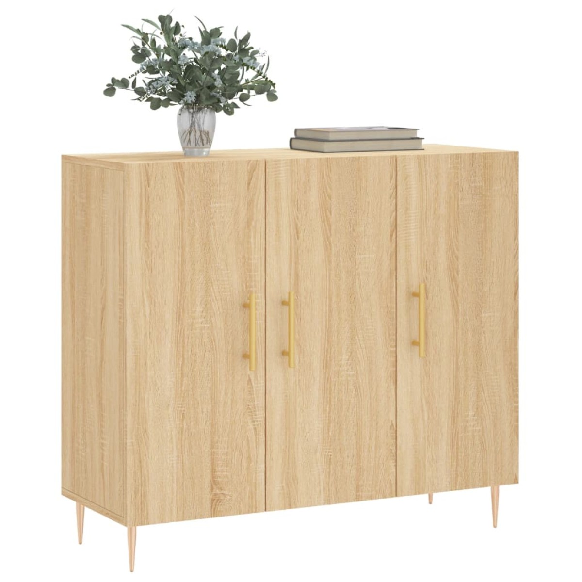 vidaXL Ντουλάπι Sonoma δρυς 90x34x80 εκ. Επεξεργασμένο Ξύλο