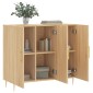 vidaXL Ντουλάπι Sonoma δρυς 90x34x80 εκ. Επεξεργασμένο Ξύλο