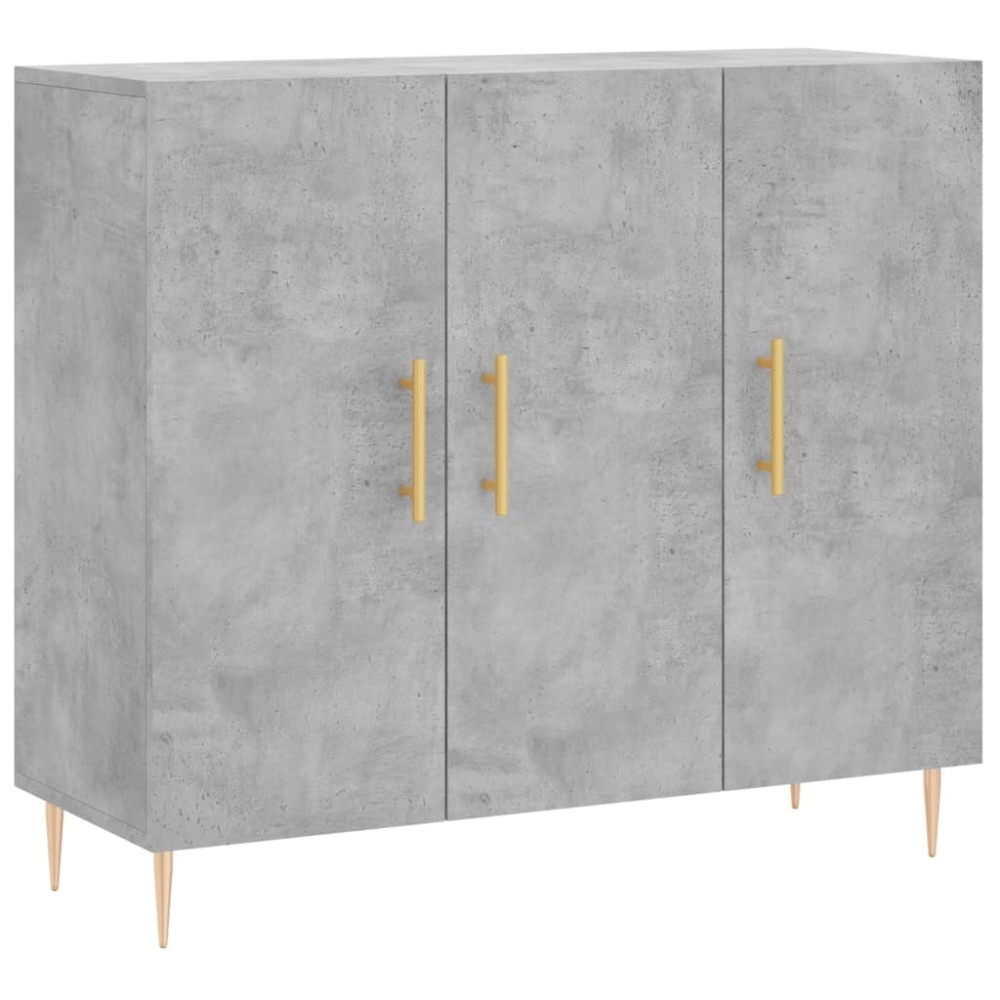 vidaXL Ντουλάπι Γκρι Σκυροδέματος 90x34x80 εκ. Επεξεργασμένο Ξύλο
