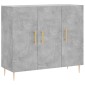 vidaXL Ντουλάπι Γκρι Σκυροδέματος 90x34x80 εκ. Επεξεργασμένο Ξύλο