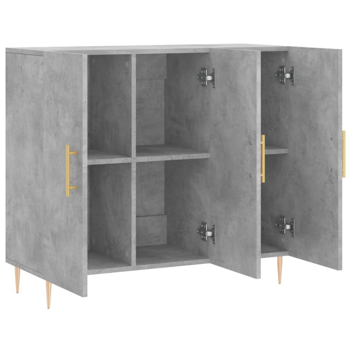 vidaXL Ντουλάπι Γκρι Σκυροδέματος 90x34x80 εκ. Επεξεργασμένο Ξύλο