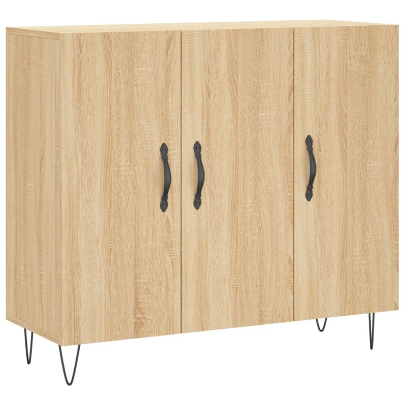 vidaXL Ντουλάπι Sonoma δρυς 90x34x80 εκ. Επεξεργασμένο Ξύλο