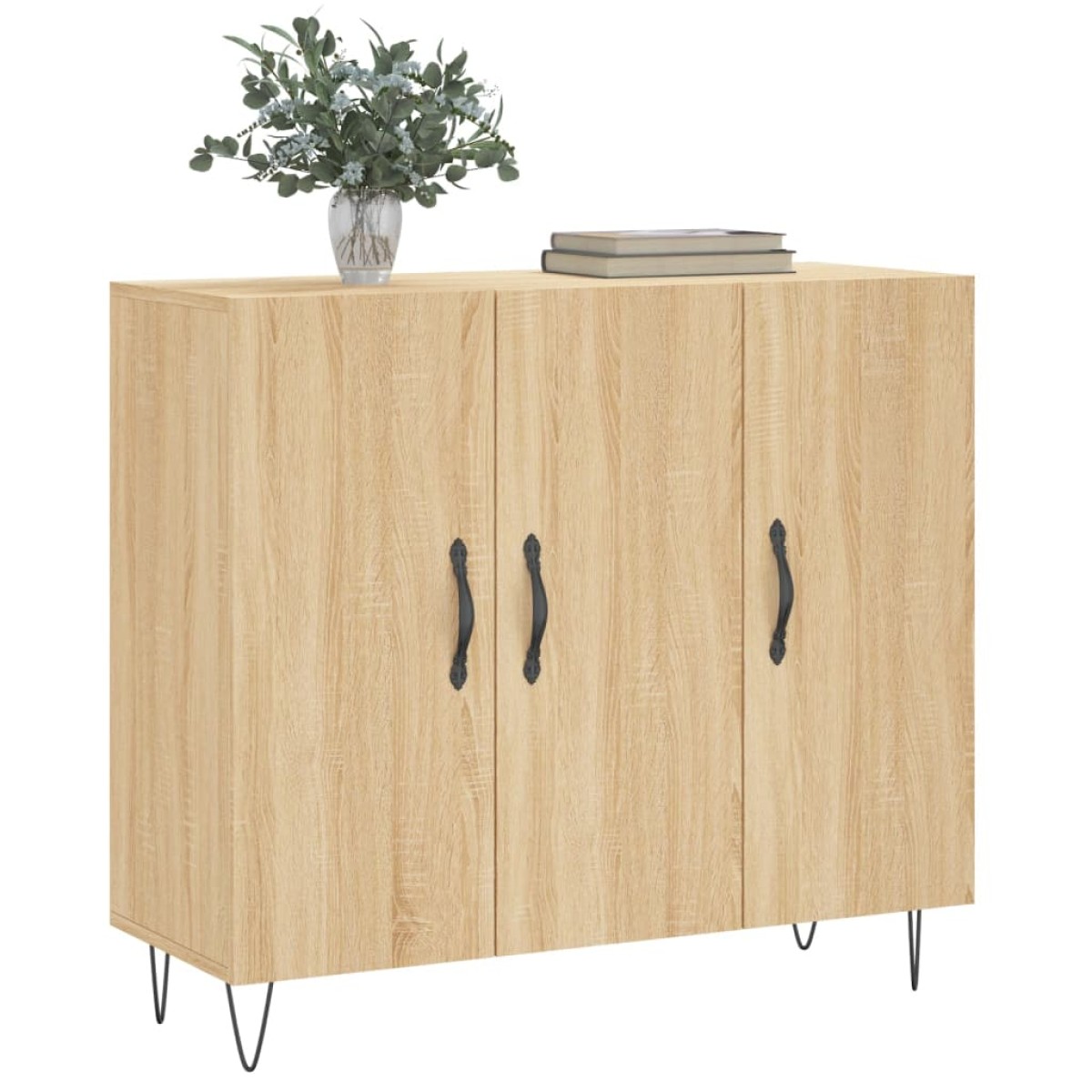 vidaXL Ντουλάπι Sonoma δρυς 90x34x80 εκ. Επεξεργασμένο Ξύλο