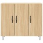 vidaXL Ντουλάπι Sonoma δρυς 90x34x80 εκ. Επεξεργασμένο Ξύλο