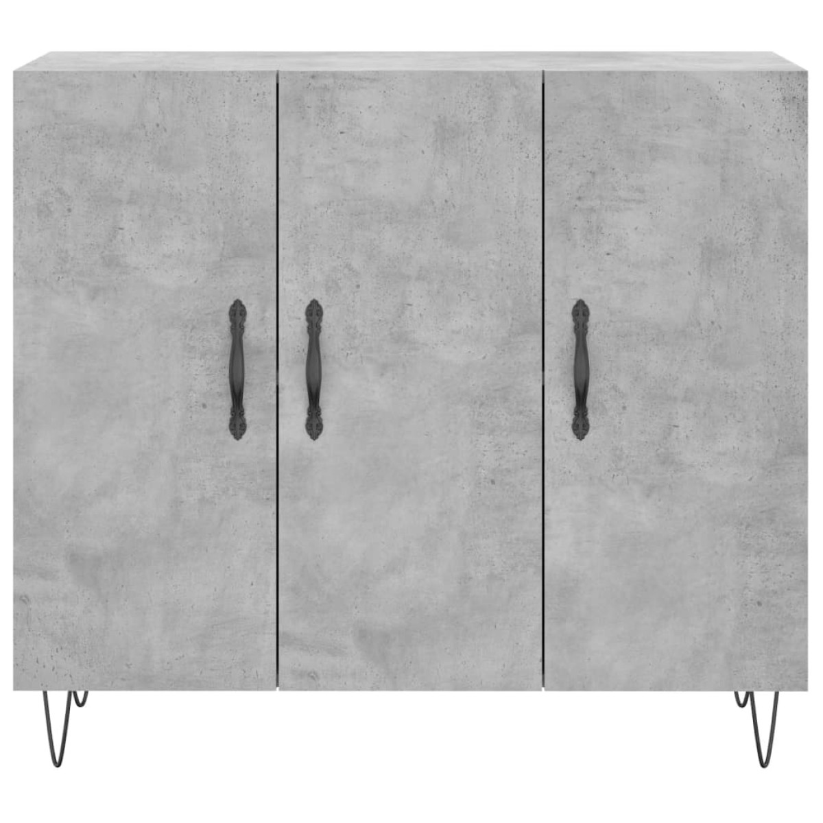 vidaXL Ντουλάπι Γκρι Σκυροδέματος 90x34x80 εκ. Επεξεργασμένο Ξύλο