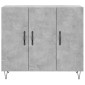 vidaXL Ντουλάπι Γκρι Σκυροδέματος 90x34x80 εκ. Επεξεργασμένο Ξύλο