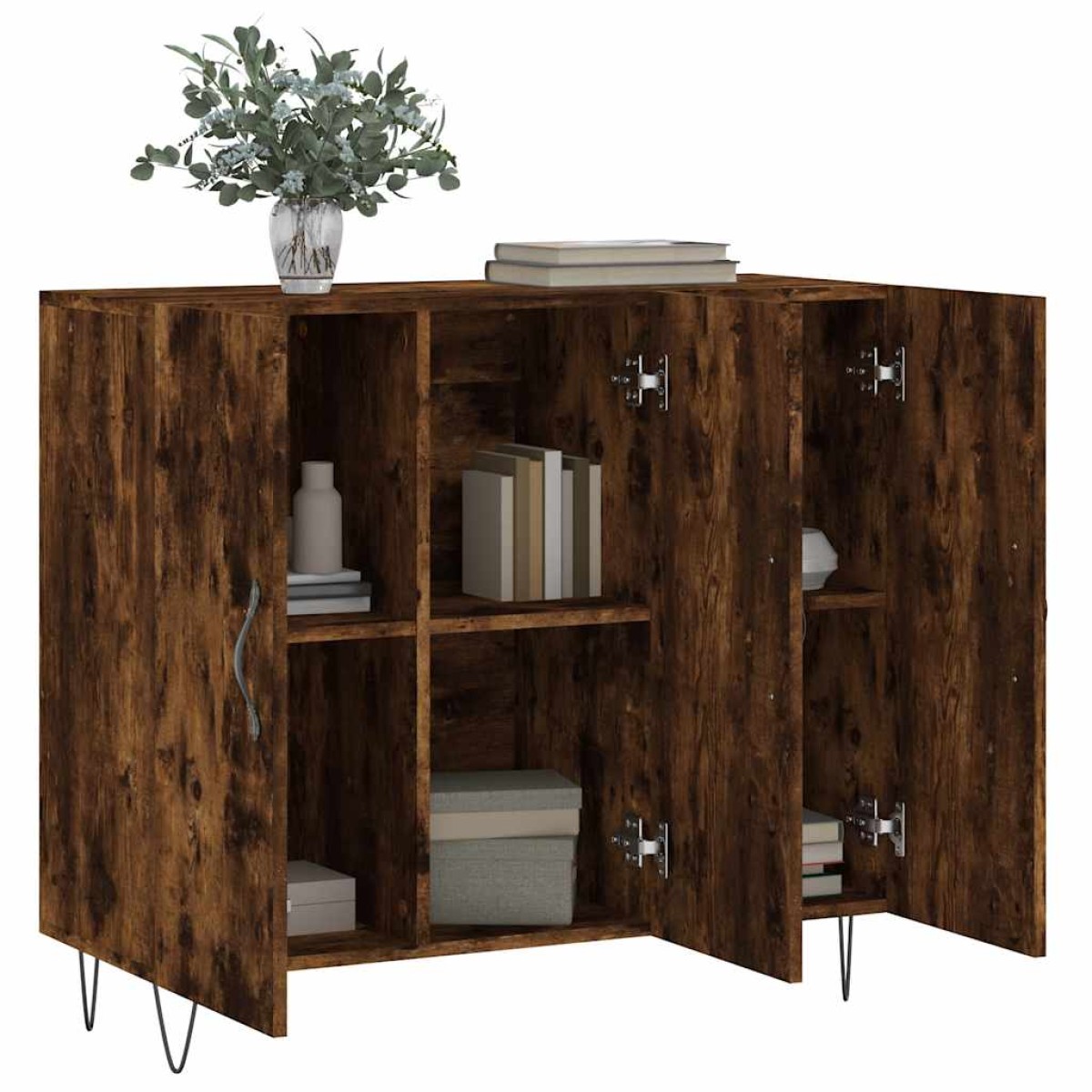 vidaXL Ντουλάπι Καπνιστή Δρυς 90x34x80 εκ. Επεξεργασμένο Ξύλο