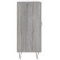 vidaXL Ντουλάπι Γκρι Sonoma 90 x 34 x 80 εκ. από Επεξεργασμένο Ξύλο