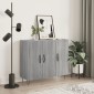 vidaXL Ντουλάπι Γκρι Sonoma 90 x 34 x 80 εκ. από Επεξεργασμένο Ξύλο