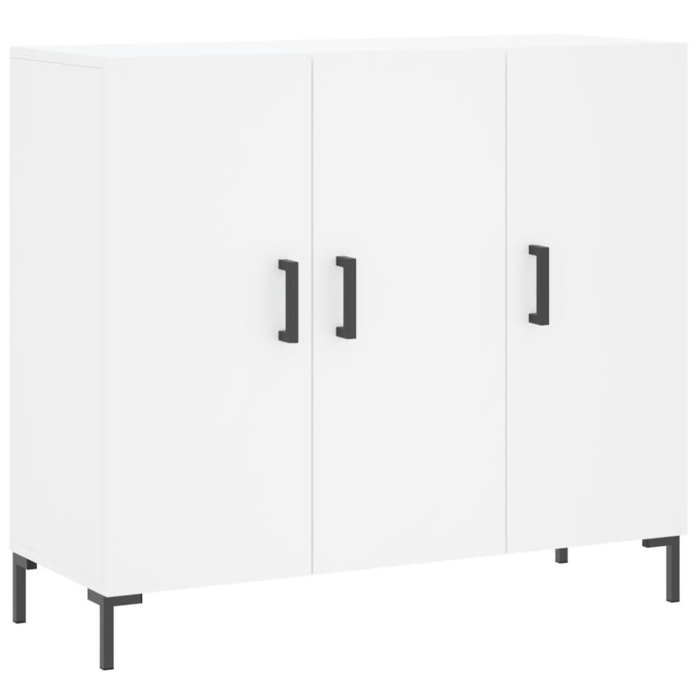 vidaXL Μπουφές Λευκός 90 x 34 x 80 εκ. από Επεξεργασμένο Ξύλο