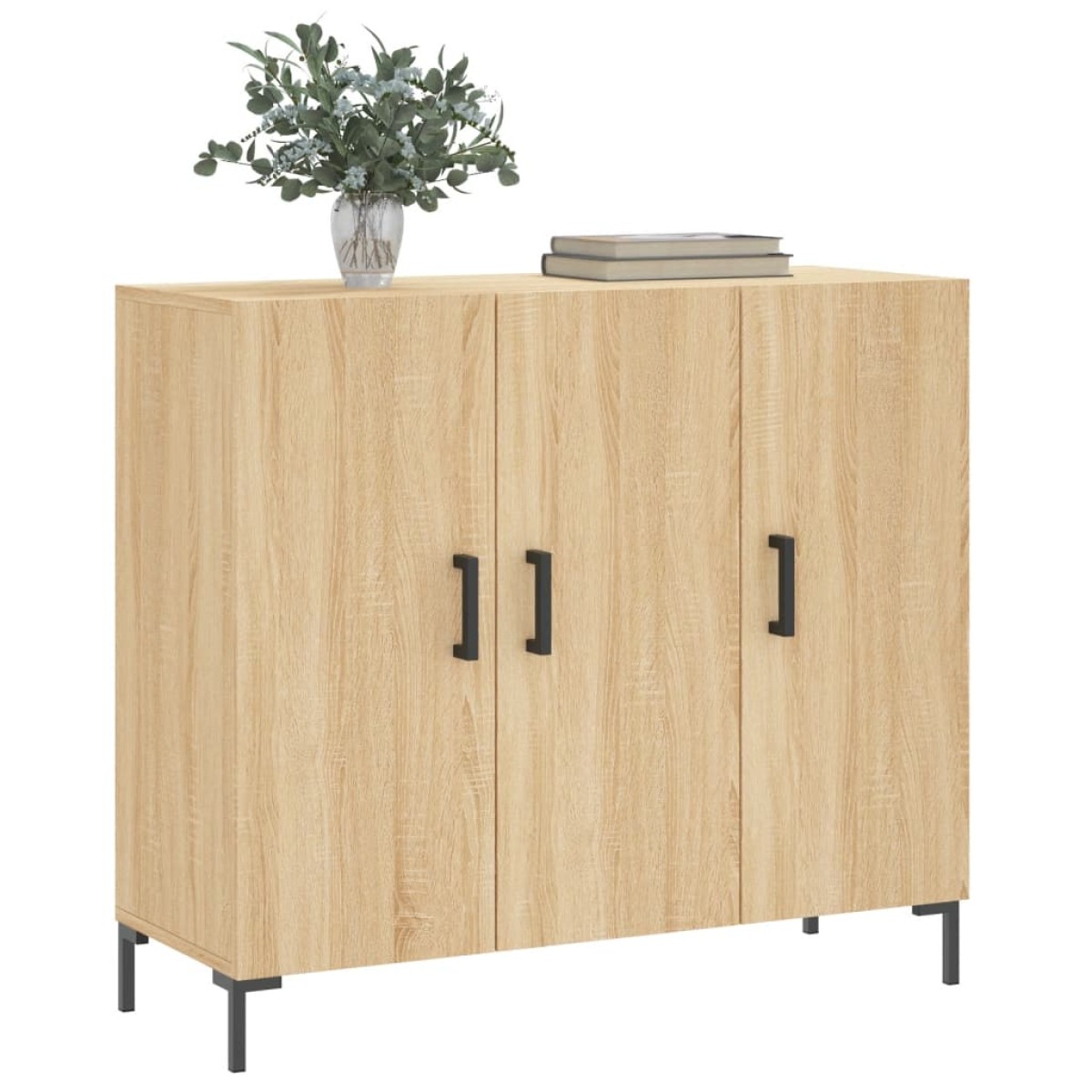 vidaXL Ντουλάπι Sonoma δρυς 90x34x80 εκ. Επεξεργασμένο Ξύλο