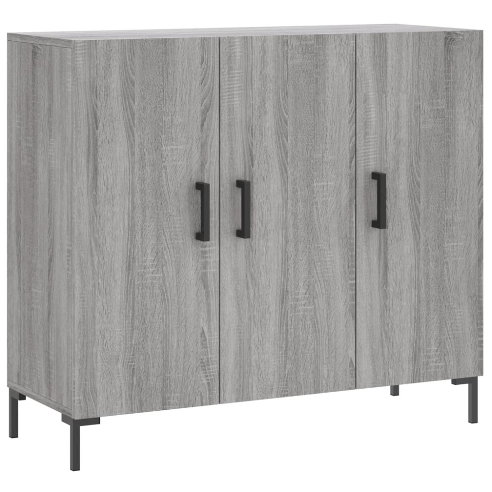 vidaXL Ντουλάπι Γκρι Sonoma 90 x 34 x 80 εκ. από Επεξεργασμένο Ξύλο
