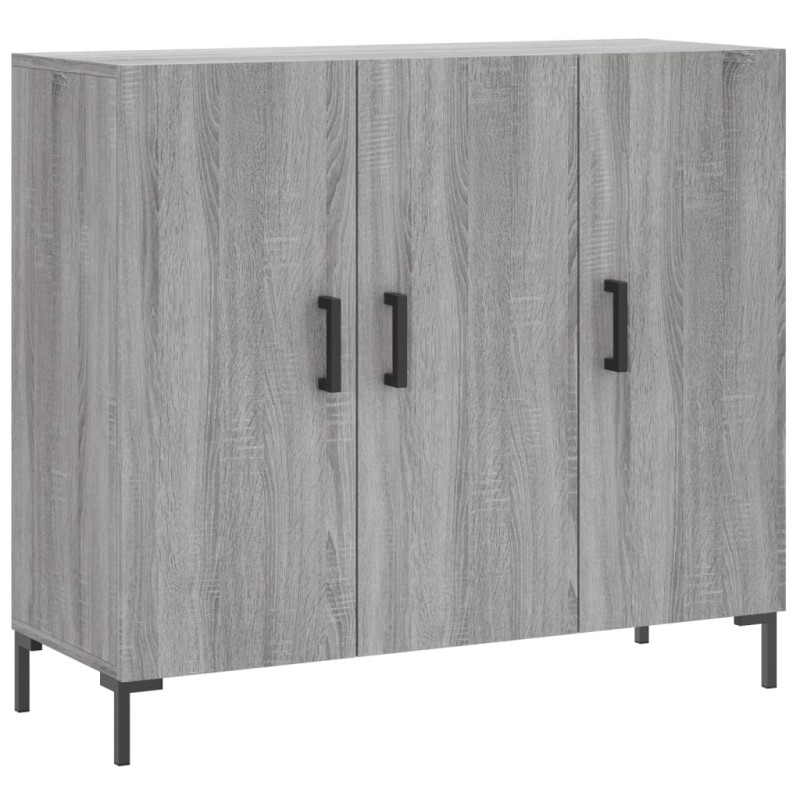vidaXL Ντουλάπι Γκρι Sonoma 90 x 34 x 80 εκ. από Επεξεργασμένο Ξύλο