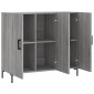 vidaXL Ντουλάπι Γκρι Sonoma 90 x 34 x 80 εκ. από Επεξεργασμένο Ξύλο