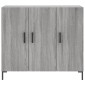 vidaXL Ντουλάπι Γκρι Sonoma 90 x 34 x 80 εκ. από Επεξεργασμένο Ξύλο