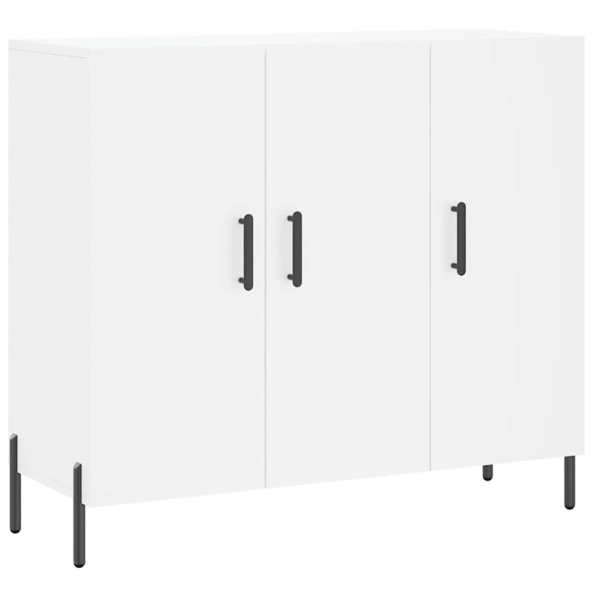 vidaXL Μπουφές Λευκός 90 x 34 x 80 εκ. από Επεξεργασμένο Ξύλο