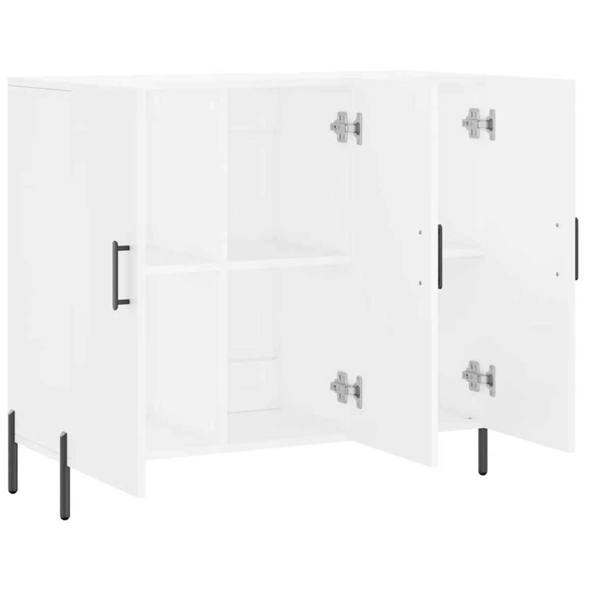 vidaXL Μπουφές Λευκός 90 x 34 x 80 εκ. από Επεξεργασμένο Ξύλο