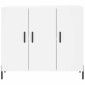 vidaXL Μπουφές Λευκός 90 x 34 x 80 εκ. από Επεξεργασμένο Ξύλο