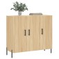 vidaXL Ντουλάπι Sonoma δρυς 90x34x80 εκ. Επεξεργασμένο Ξύλο