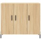 vidaXL Ντουλάπι Sonoma δρυς 90x34x80 εκ. Επεξεργασμένο Ξύλο