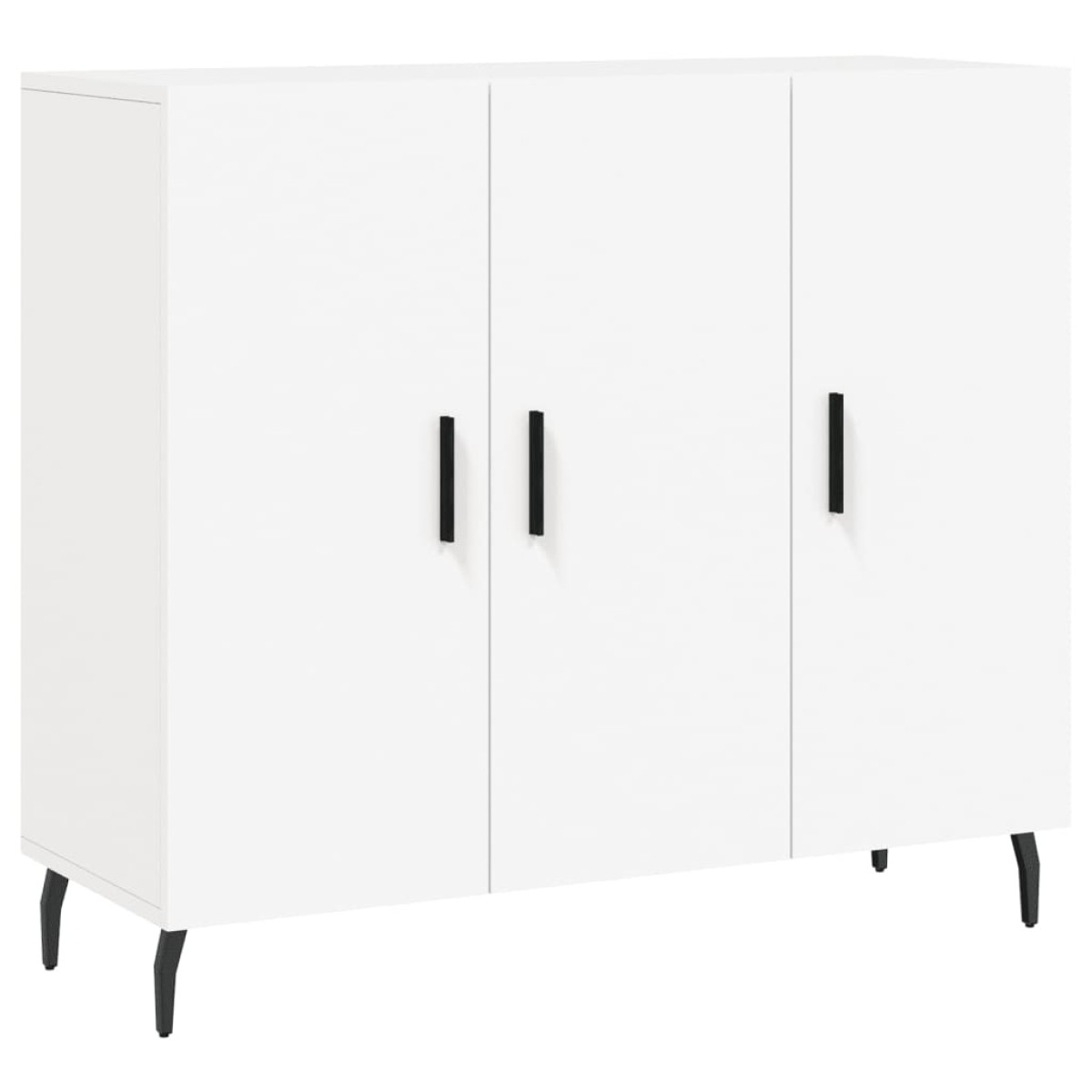 vidaXL Μπουφές Λευκός 90 x 34 x 80 εκ. από Επεξεργασμένο Ξύλο