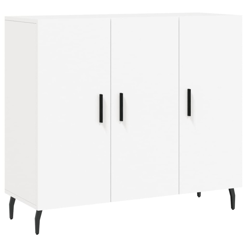 vidaXL Μπουφές Λευκός 90 x 34 x 80 εκ. από Επεξεργασμένο Ξύλο