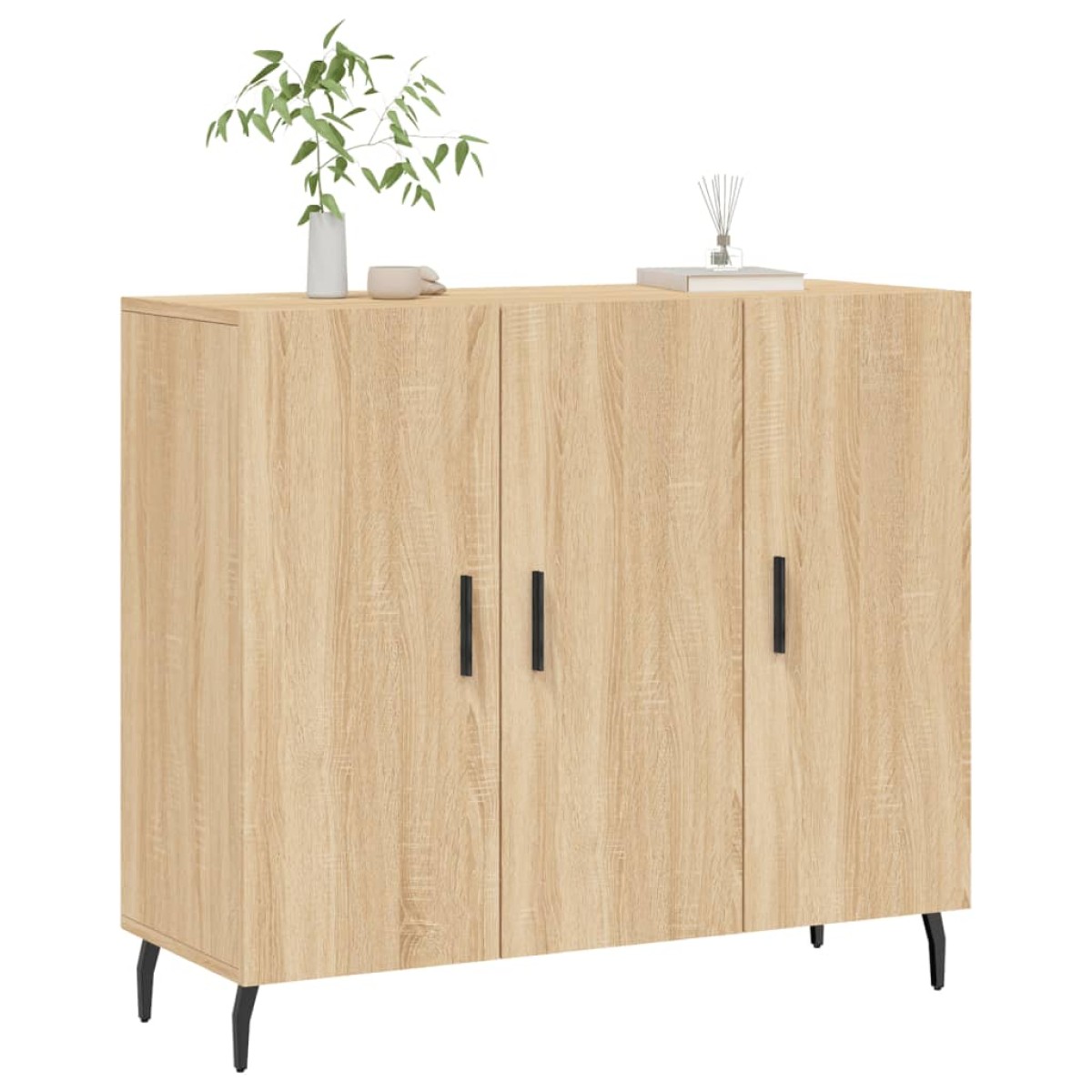 vidaXL Ντουλάπι Sonoma δρυς 90x34x80 εκ. Επεξεργασμένο Ξύλο