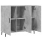 vidaXL Ντουλάπι Γκρι Σκυροδέματος 90x34x80 εκ. Επεξεργασμένο Ξύλο