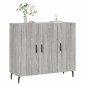 vidaXL Ντουλάπι Γκρι Sonoma 90 x 34 x 80 εκ. από Επεξεργασμένο Ξύλο