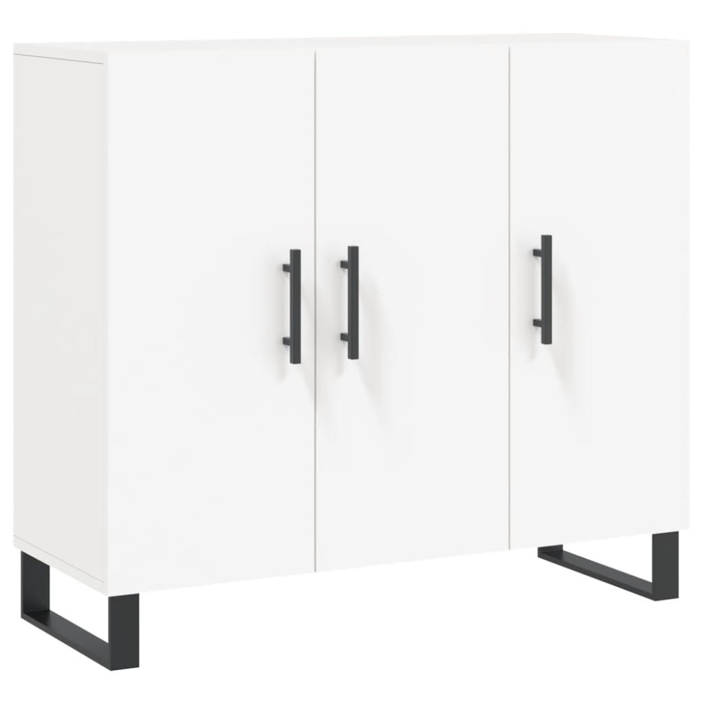 vidaXL Μπουφές Λευκός 90 x 34 x 80 εκ. από Επεξεργασμένο Ξύλο