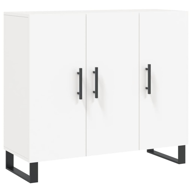 vidaXL Μπουφές Λευκός 90 x 34 x 80 εκ. από Επεξεργασμένο Ξύλο