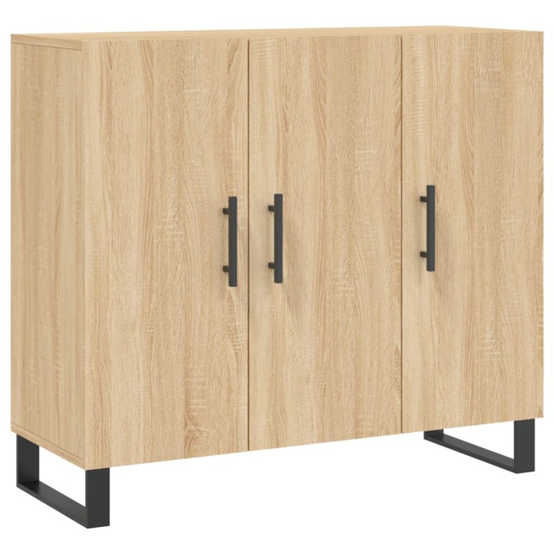 vidaXL Ντουλάπι Sonoma δρυς 90x34x80 εκ. Επεξεργασμένο Ξύλο