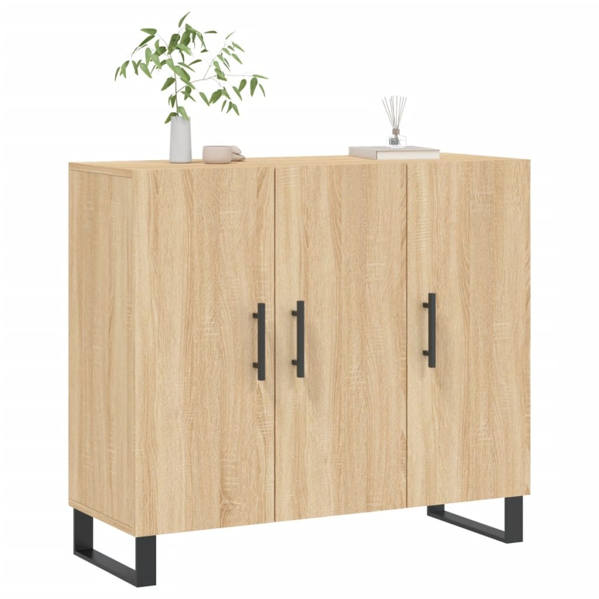vidaXL Ντουλάπι Sonoma δρυς 90x34x80 εκ. Επεξεργασμένο Ξύλο