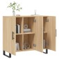 vidaXL Ντουλάπι Sonoma δρυς 90x34x80 εκ. Επεξεργασμένο Ξύλο