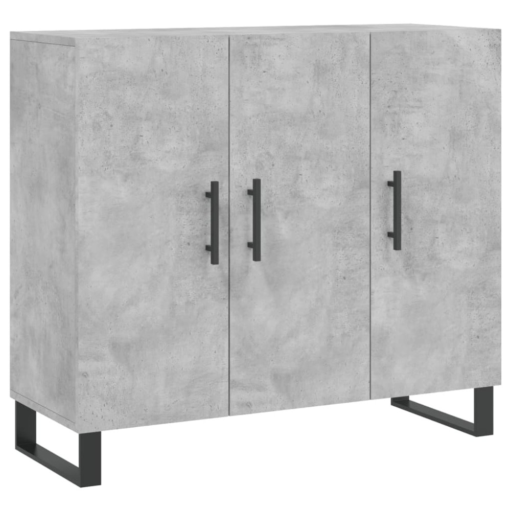 vidaXL Ντουλάπι Γκρι Σκυροδέματος 90x34x80 εκ. Επεξεργασμένο Ξύλο