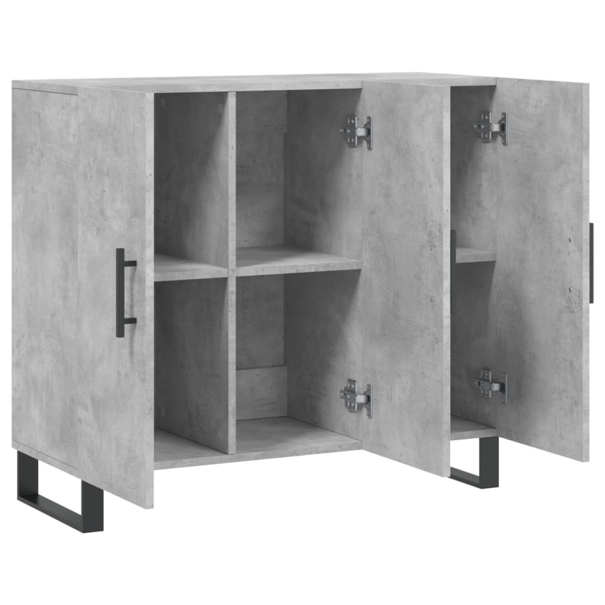 vidaXL Ντουλάπι Γκρι Σκυροδέματος 90x34x80 εκ. Επεξεργασμένο Ξύλο