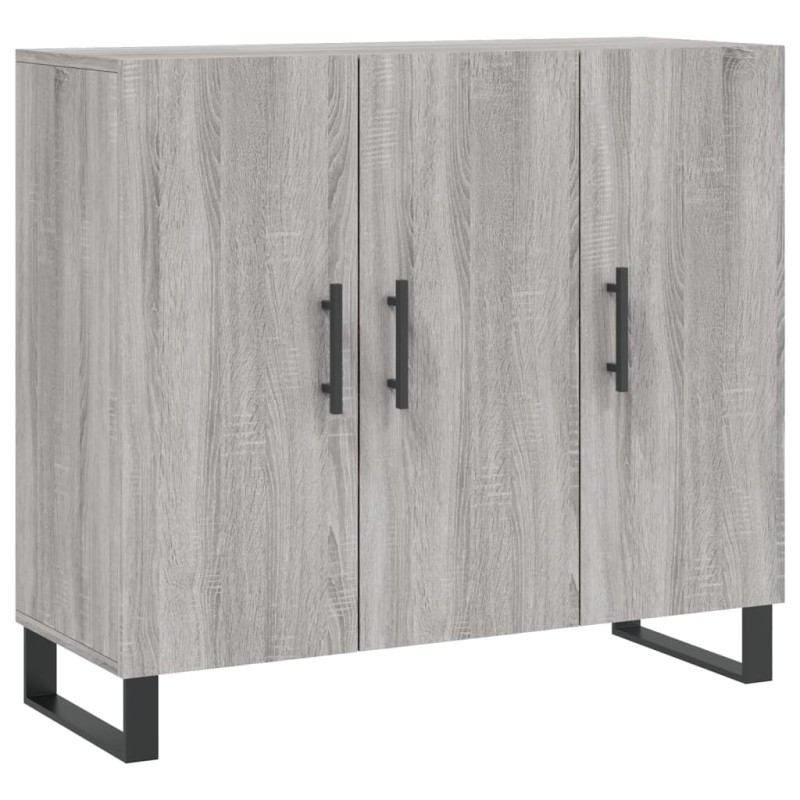 vidaXL Ντουλάπι Γκρι Sonoma 90 x 34 x 80 εκ. από Επεξεργασμένο Ξύλο