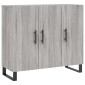 vidaXL Ντουλάπι Γκρι Sonoma 90 x 34 x 80 εκ. από Επεξεργασμένο Ξύλο