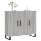 vidaXL Ντουλάπι Γκρι Sonoma 90 x 34 x 80 εκ. από Επεξεργασμένο Ξύλο