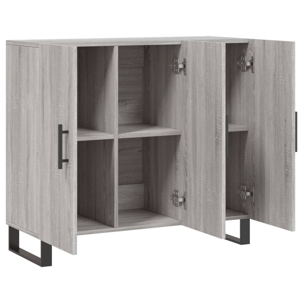 vidaXL Ντουλάπι Γκρι Sonoma 90 x 34 x 80 εκ. από Επεξεργασμένο Ξύλο