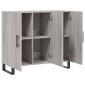 vidaXL Ντουλάπι Γκρι Sonoma 90 x 34 x 80 εκ. από Επεξεργασμένο Ξύλο