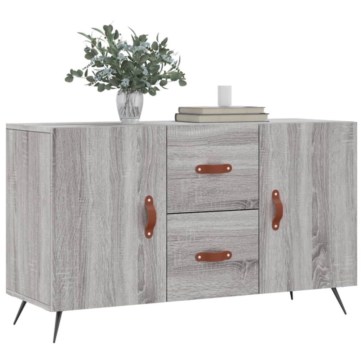 vidaXL Μπουφές Γκρι Sonoma 100 x 36 x 60 εκ. από Επεξεργασμένο Ξύλο