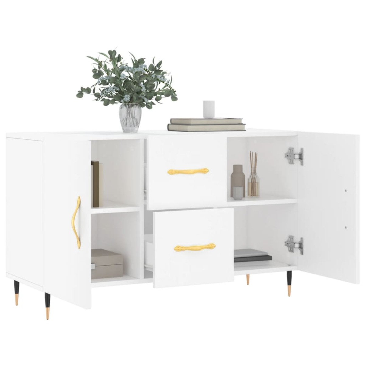 vidaXL Ντουλάπι Λευκό 100 x 36 x60 εκ. Επεξεργασμένο Ξύλο