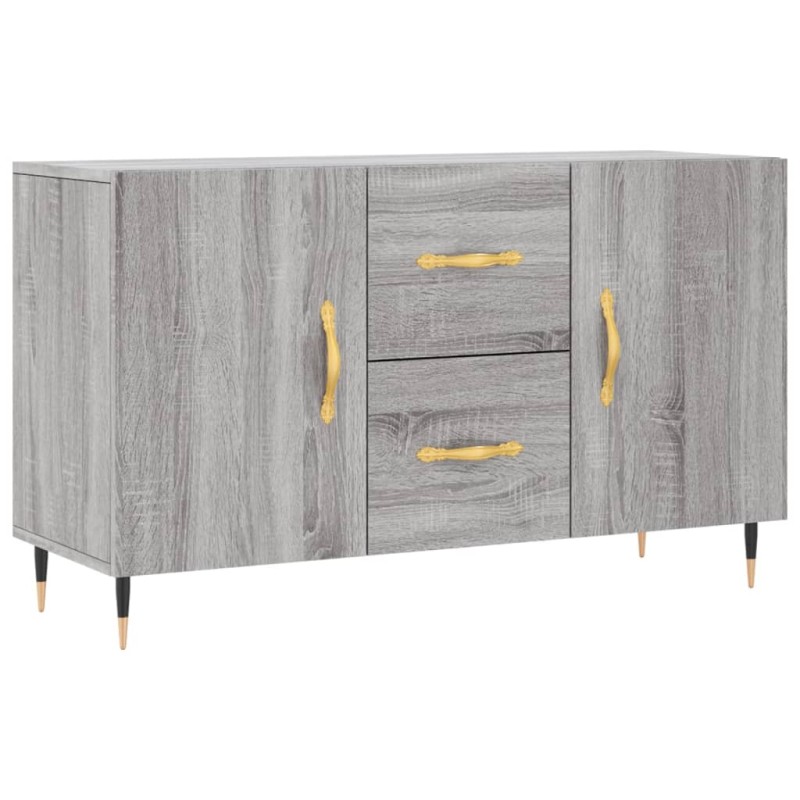 vidaXL Μπουφές Γκρι Sonoma 100 x 36 x 60 εκ. από Επεξεργασμένο Ξύλο