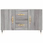 vidaXL Μπουφές Γκρι Sonoma 100 x 36 x 60 εκ. από Επεξεργασμένο Ξύλο
