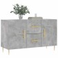 vidaXL Ντουλάπι Γκρι Σκυροδέματος 100 x 36 x 60 εκ. Επεξεργασμένο Ξύλο