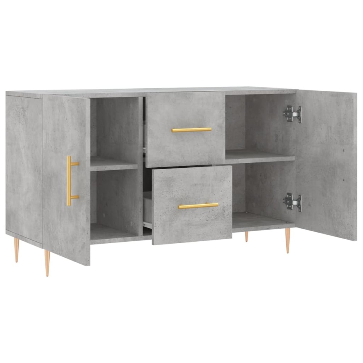 vidaXL Ντουλάπι Γκρι Σκυροδέματος 100 x 36 x 60 εκ. Επεξεργασμένο Ξύλο