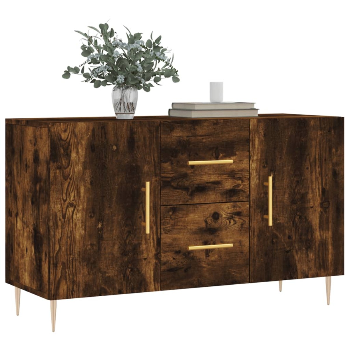 vidaXL Μπουφές Καπνιστή Δρυς 100 x 36 x 60 εκ. Επεξεργασμένο Ξύλο